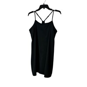 All in Motion Flex Strappy Active Athletic Dress black built in shorts medium